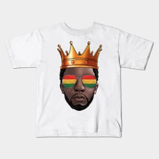 Black King Black Father Black Leader Black History Month Kids T-Shirt